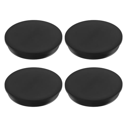 Image of MECCANIXITY 4pcs T-Shaped Silicone Plugs 111.5mm 4-3 /8 Inch Dia, Black | Snap in Plug Hole Seal Cover Round Rubber Stopper for 110-111.5mm Holes Kitchen Rubber Bulkheads Waterproof Sealing