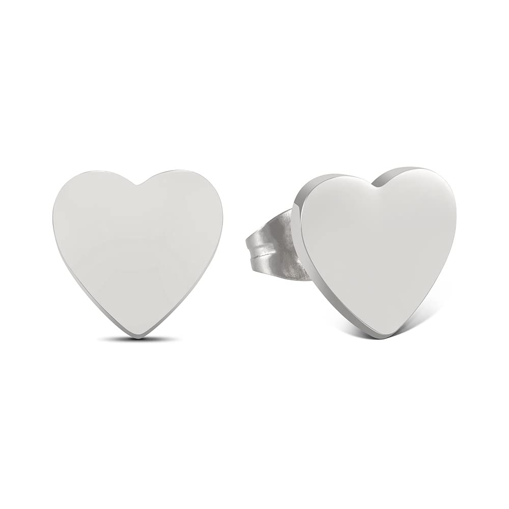 GD GOOD.designs Ohrstecker Herz für Damen - inkl Geschenkbox I Herzen Ohrringe