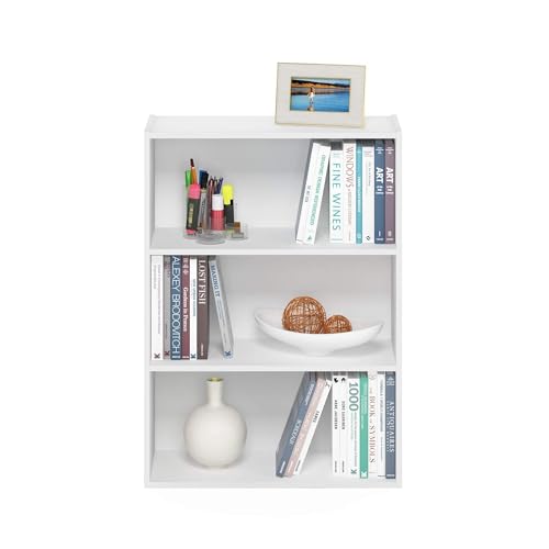 Furinno 11208 Pasir 3-Tier Open Shelf Bookcase, Plain White thumb #4