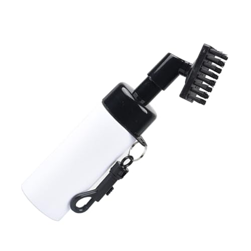 AMSLSIU ゴルフクラブ溝クリーンブラシパットヘッドゴルファー練習キーホルダーブラシチューブクリーニングツール屋外ゴルフアクセサリー, 白