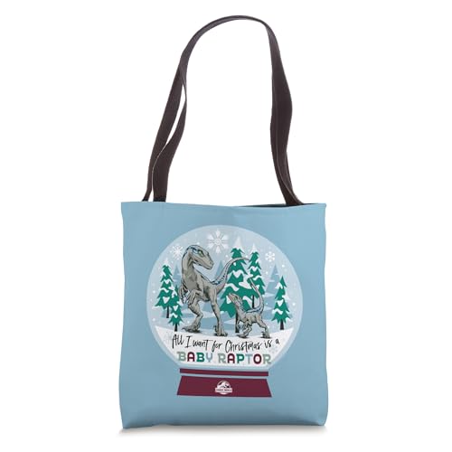 Sac de shopping Jurassic World Baby Raptor imprimé boule de neige