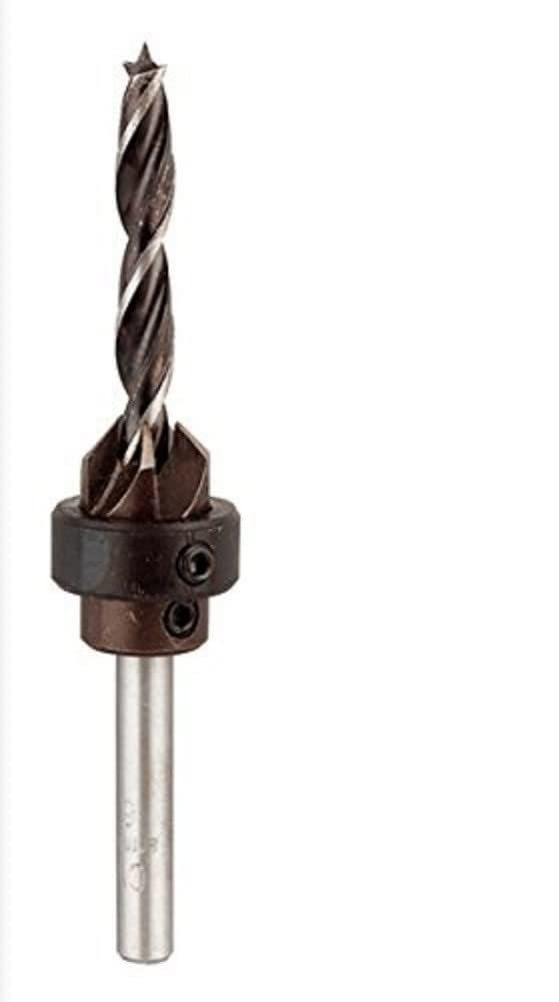 kwb 5.0 mm Wood Drill Bit with Countersink and Depth Stop CV Steel, Adjustable