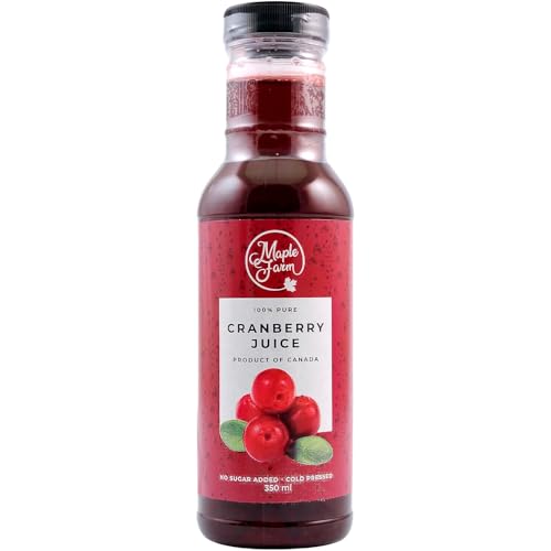 MapleFarm - Zumo de Arándano Ágrio concentrado sin azúcar añadido - Arándano - Cranberry juice - Cranberry Juice Concentrate - Concentrado de arándano - 350ml