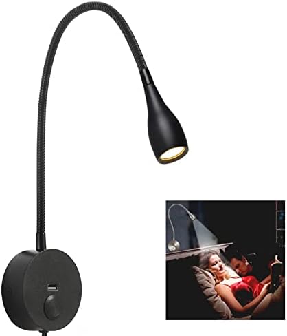 Wall Mounted Headboard Wall Lights With USB Port ZEROUNO Led