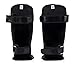 Fairtex SP3 Muay Thai Shin Guards for Men, Women, Kids | MMA Training, Kickboxing | Premium, Lightweight & Durable |Avoid shin splints During Training, Sparring - Large, Black