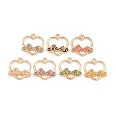 Love Heart Shape Charms_100 pcs