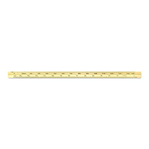 Image of Alumicolor Aluminum Engineer Metric Pocket Drafting Scale, 15CM, Gold