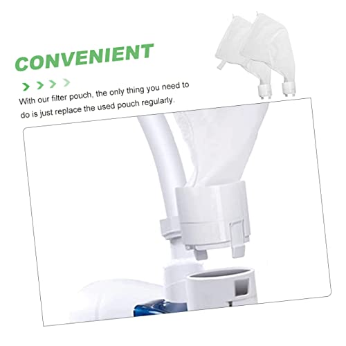 Yardwe 4 Pçs Filtros De Piscina Spa Zíper Reutilizável Filtro De Robô Limpador De Zíper Bolsa De Peç