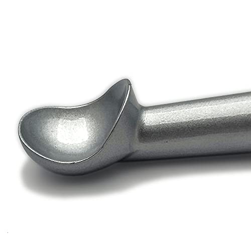 Ice Cream Scoop,7 Inches Nonstick Anti-Freeze One Piece Aluminum Scooper Spoon, Heavy Duty Durable Design, Easy Clean, For Gelato, Cookie Dough, Sorbet, Almond #TOP2