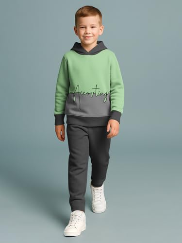 Image of HELLCAT Trendy Co-ords With Hoodie Sweatshirt and Trackpant Clothing Set for Boys
