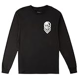 Disfraz oficial de Mulisha de metal – cuenta con una gran calavera impresa en blanco y un diseño Chevron debajo.