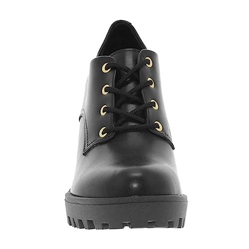 Sapato Feminino Oxford Tratorado Preto Moleca 5713.101