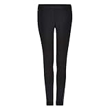 Lacoste Damen XF7920 Leggings, Trainingshose Freizeithose Gymnastikhose Training Freizeit Sporthose Tennishose Sport,Black/White (258),36