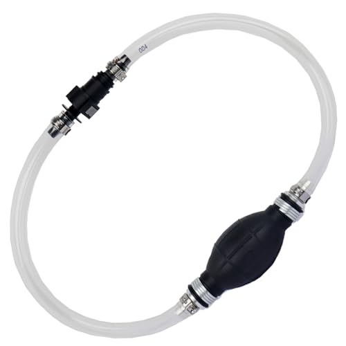 Diesel Fuel Pump Priming Bleeding Hand Pump Tool–Compatible with Ford PSA Land Rover Jaguar Volvo–Heavy Duty Manual Priming Pump for Quick Air Removal & Easy System Priming