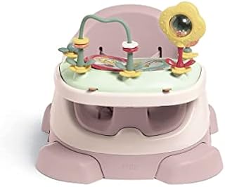 Mamas & Papas Baby Bug Booster Seat for Dining, Detachable Tray, Harness, Adjustable Seat and Non-Slip Feet - Blossom (Pink)