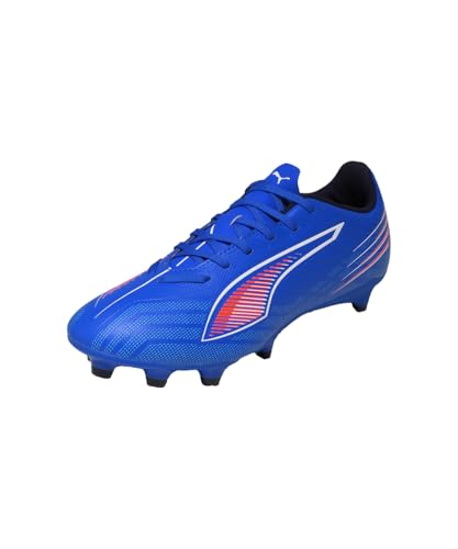 PUMA Scarpe da Calcio Ultra 6 Play Fg/AG Wn da Donna, Ultra Blue PUMA White Glowing Red, 42.5 EU