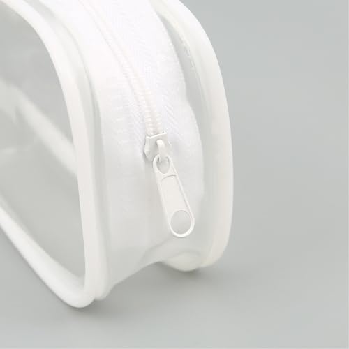 2Pcs Clear Toiletry Bags for Traveling - Black and White Set | Convenient Clear Travel Bags for Toiletries, Makeup, and More3