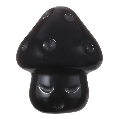 Mini champignon en cristal d'obsidienne Nupuyai, cadeau de bien-être et de relaxation - 6