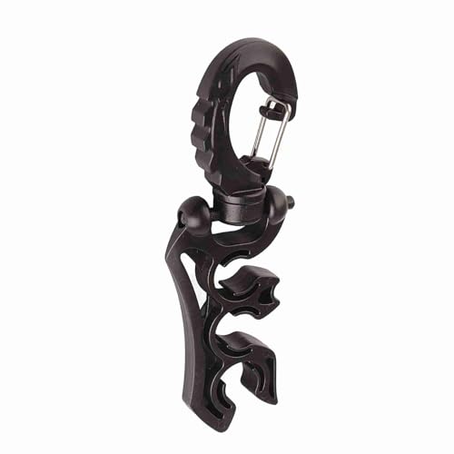 Keep Diving Hose Holder Quick Attach Clip Buckle for BCD 3 Tube Clamps PP Material Proof in Underwater Adventures (Black)