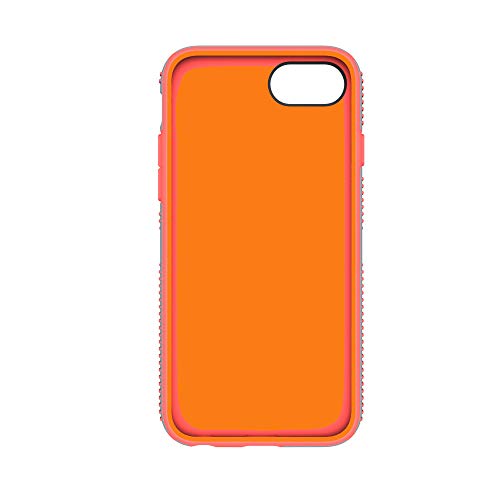 Speck Products 79239-B994 Candyshell Grip Iphone 8 Case, Also Fits Iphone 7/6S/6 - Nickel Grey/Warning Orange #TOP4