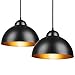 Produktbild Deuba 2er Set Pendelleuchte Ø 30cm Pendellampe Industrial Vintage Metall E27 Hängelampe 15W Hängeleuchte Deckenlampe