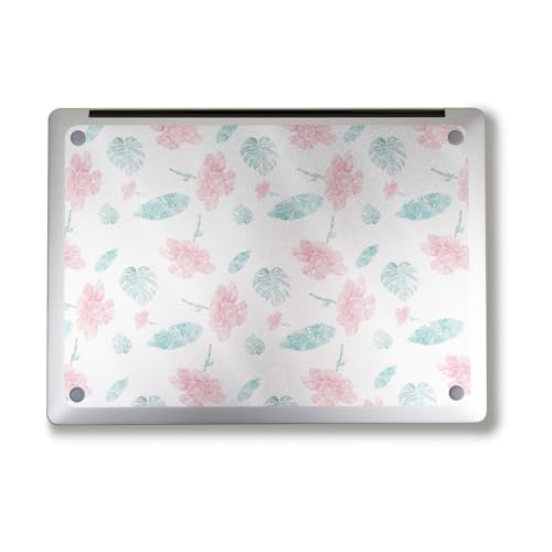 Image of Glossy Glitter Laptop Skin Compatible with Alienware M18 R2 (2024) - Paper Flowers - Premium 3M Vinyl Protective Wrap Decal Cover - Easy to Apply | Crafted in The USA by MightySkins