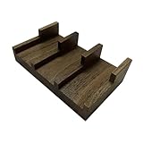 Expositor creativo de madera para tacos y sushi en zonas de comedor, 9 x 15 x 4,5 cm