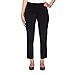 Ruby Rd. Womens Mid-Rise Pull-On Straight Solar Millennium Tech Ankle Pant Black Size 6
