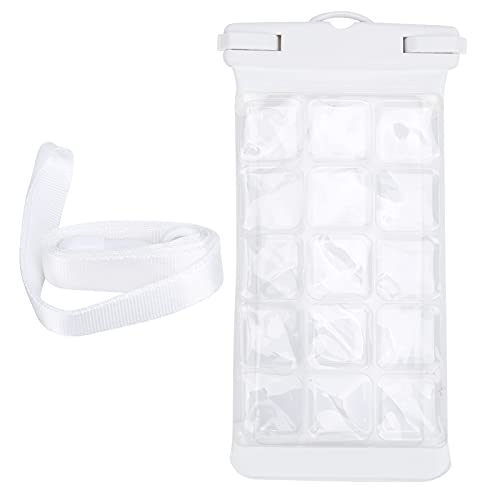 Gavigain Universal Waterproof Phone Pouch Drift Diving Swimming Phone Case Dry Bag with Lanyard for Underwater Photography (White)