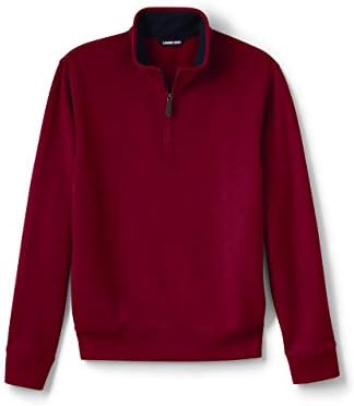 Lands' End Men's Bedford Rib Quarter Zip Sweater, Regal Garnet, L: Buy  Online at Best Price in Egypt - Souq is now Amazon.eg