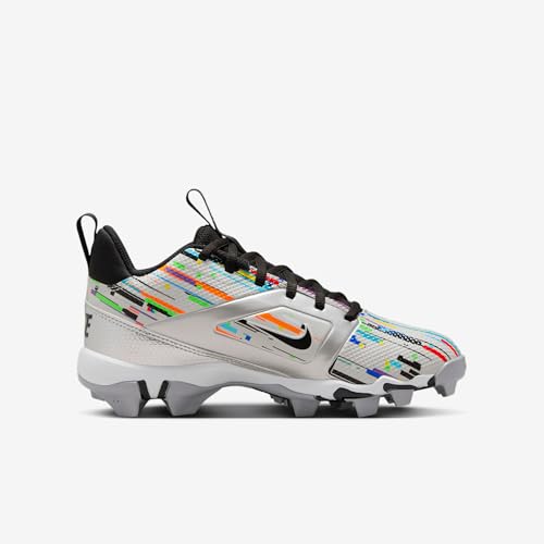 Nike Alpha Menace 4 Shark Big Kids' Football Cleats (IF0115-001, Photon Dust/Wolf Grey/Metallic Silver/Black)3