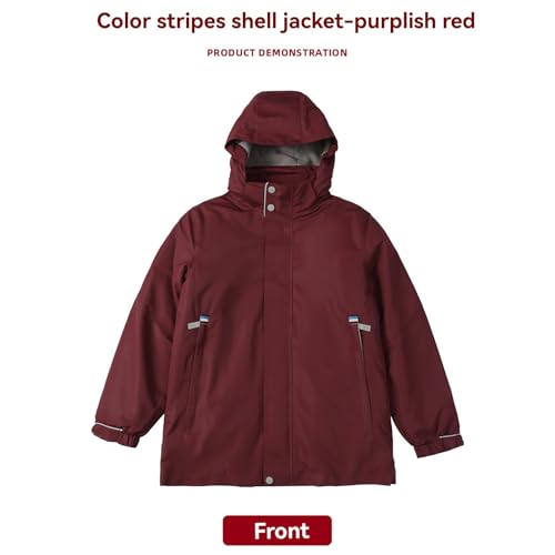 BILIKEYU Boys Lightweight Hooded Jackets Zip up Fleece Lined Winter Warm Outwear Coats with Pockets for Kids 52