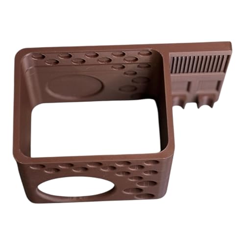 حامل فرش الطلاء مع حامل اكواب الكل في واحد - منظم للفرش وكوب الشطف ووسادة التنظيف والادوات - مثالي للرسم بالاكريليك والزيت والالوان المائية