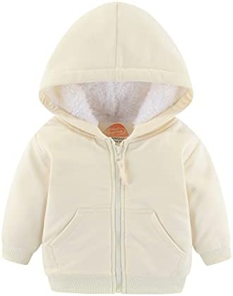 Mud Kingdom Baby Girls Full-Zip Hooded Jacket Fur Lined Beige 18-24 Months Winter Outerwear
