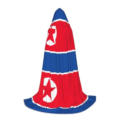Cape à capuche drapeau coréen pour costume de fête et grand bal masqué