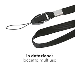 Beghelli Salvalavita Band Plus - Bracciale Anziani con Tasto SOS per Chiamate d'Emergenza, Resistente all'Acqua, Dispositivo Indossabile di Telesoccorso - da Collegare con Il Cellulare