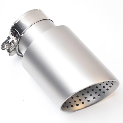 Embout silencieux 63-101mm en acier inoxydable mat sablé