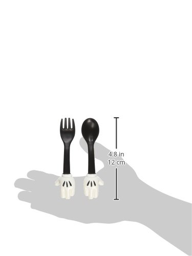 Disney Utensil Set, Mickey Mouse, Black/White