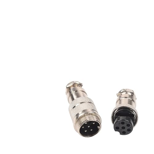 Conector de cable GX16 de aviación con enchufe hembra y macho butt de 6 pines para panel