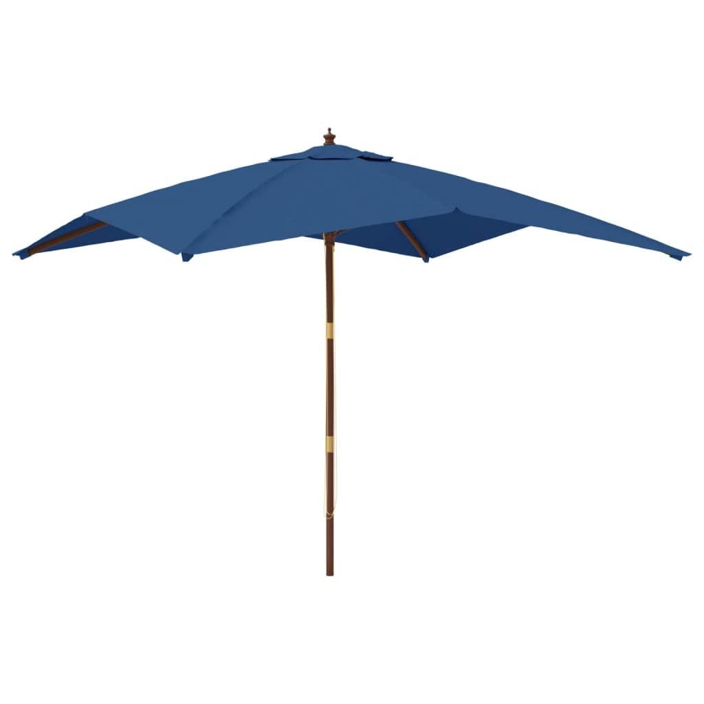 VIDAXL Garden Parasol - Blue - 2.7m x 3m - Polyester