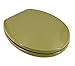Produktbild ADOB WC Sitz Klobrille Holzkern Farbe Moosgrün, extrem stabil, messing verchromte Scharniere, WC-Brille WC-Deckel, 85074