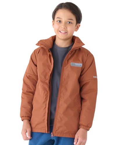 KRIFF MAYER 裏厚フリース ボリュームネックジャケット 140 レンガ