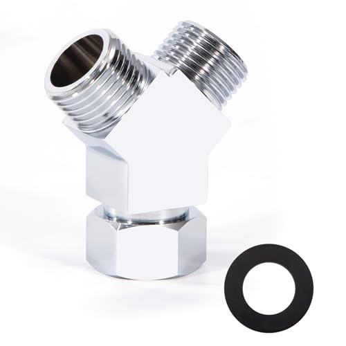 Desviadores de Agua en Forma de Y de 3 Vías, Adaptador de Conector de Manguera G1/2 para Válvula de ángulo, Brazos de Ducha, Rociador de Bidé de Inodoro, Accesorios de Tubería