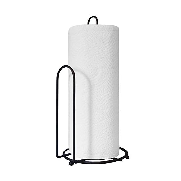 Blue Donuts Countertop - Easy One-Handed Tear , Farmhouse paper towel holder, Black Paper Towel Dispenser Countertop