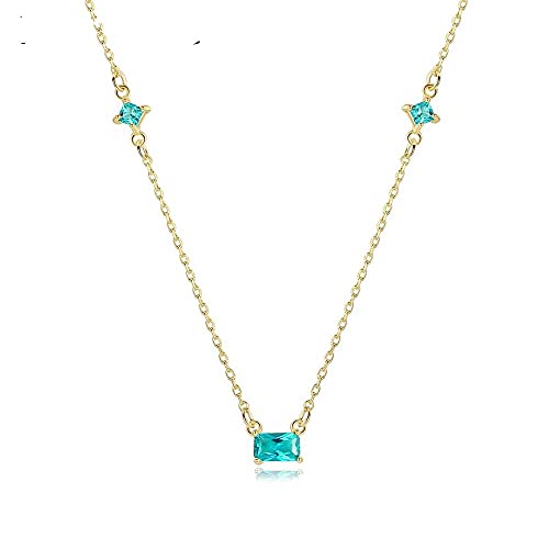 Collier en argent sterling avec pierre vert olive, l'élégance délicate d'un bijou minimaliste