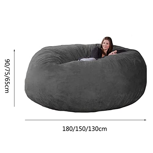 RTMX&kk Sitzsack Ohne Füllstoff Extra Groß Plüschtier-Aufbewahrungstaschen Flauschig für Wohnzimmer Sofa Bett (Ca. 3… – Bild 7
