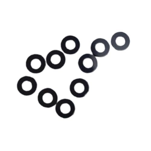 Yiju 10Pcs Badminton Racket Grommets O Rings Universal for Double Single String Holes Portable String Protectors Gaskets Eyelets, Black