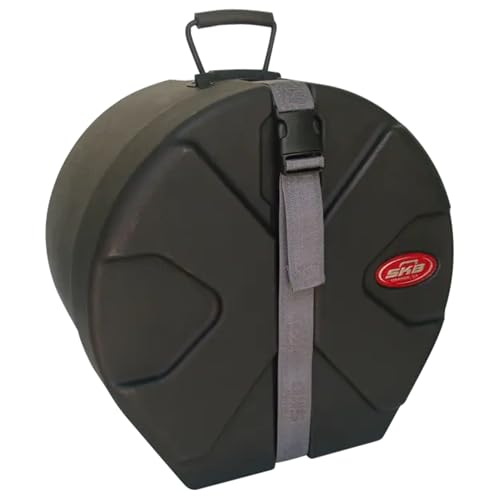 SKB 9" x 12" Tom Case with Padded Interior, D-Shaped Drum Design, and Molded in Feet for Upright Positioning and Stability, Black