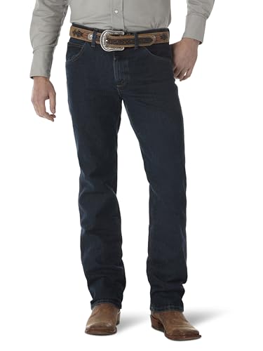 Wrangler Men's Premium Performance Advanced Comfort Cowboy Cut Stone Bleach Jean