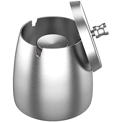 Cendrier de voyage portable extérieur en acier inoxydable compact - 2